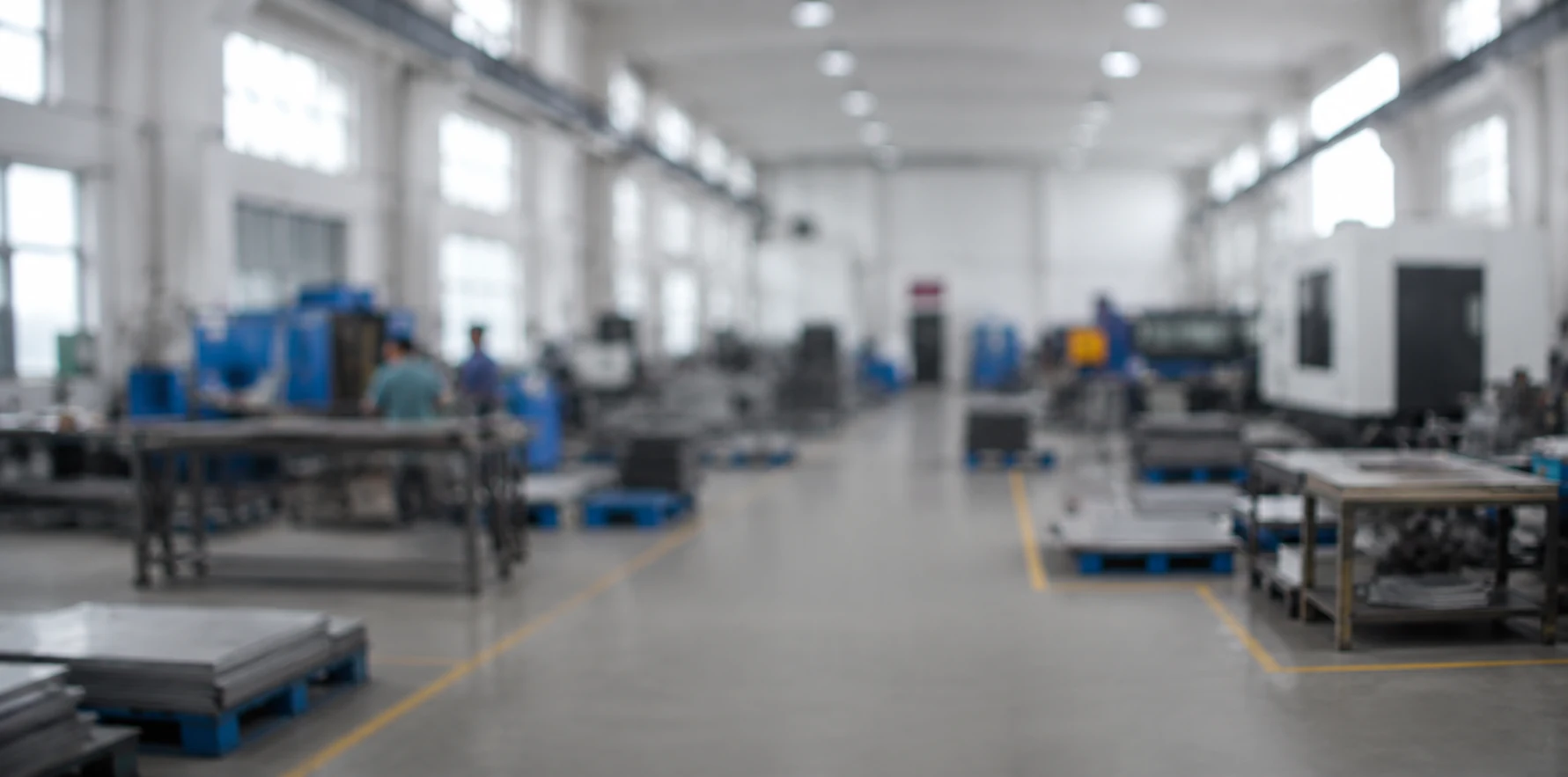 Bright modern sheet metal manufacturing facility