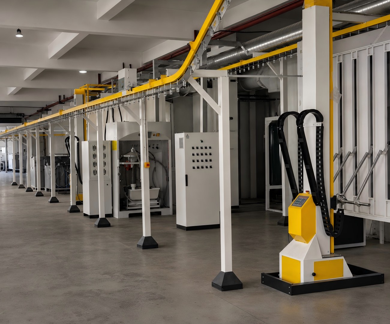 Automatic powder coating line equipment